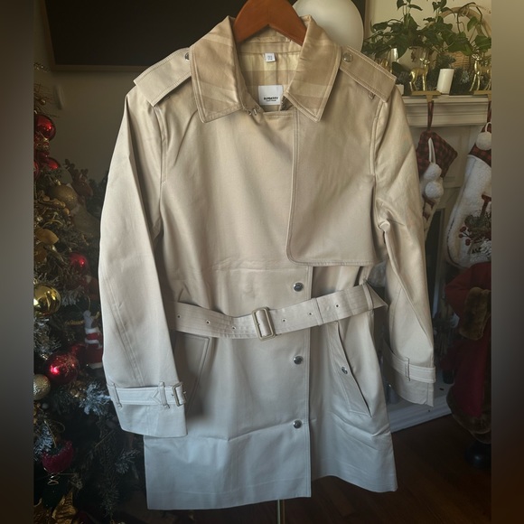 Burberry Sandridge belted cotton-gabardine trench coat 6 8 brand new AUTHENTIC - Picture 6 of 11